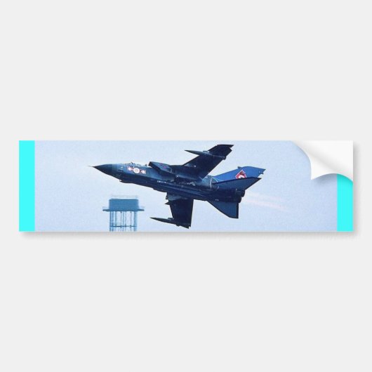 Britse blauwe jet bumpersticker (Voorkant)