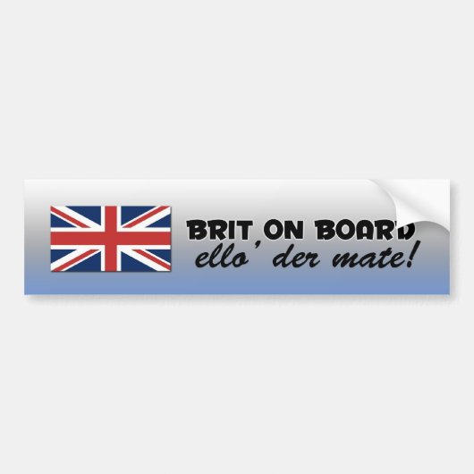 Britse bumpersticker (Voorkant)