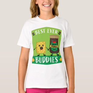Britse Cheddar Cheese and Pickle-liefhebbers T-Shi T-shirt