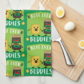 Britse Cheddar Cheese and Pickle-liefhebbers Theedoek (Quarter Fold)