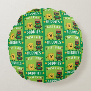 Britse Cheddar Kaas En Pickle liefhebbers Rond Kussen
