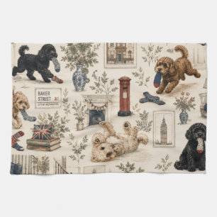 Britse Cottagecore Cockapoo Theedoek