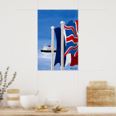 Britse Cruise Reisposter Poster (Keuken)