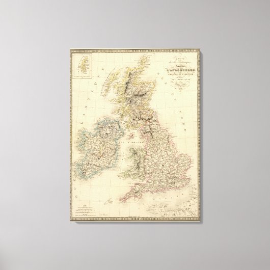 Britse eilanden 2 canvas afdruk (Voorkant)