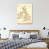 Britse eilanden 2 canvas afdruk (Insitu (Slaapkamer))