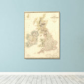 Britse eilanden 2 canvas afdruk (Insitu (Houten vloer))