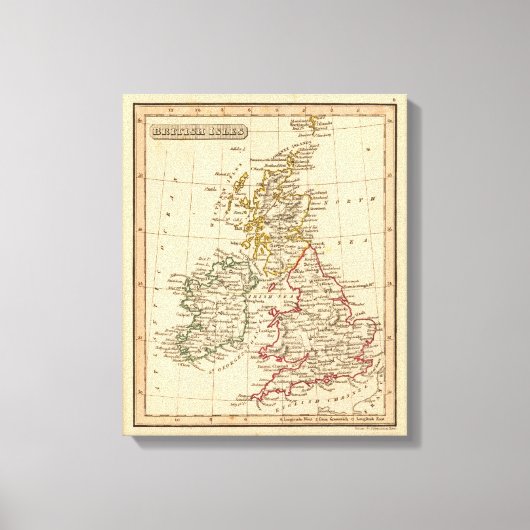 Britse eilanden 4 canvas afdruk (Voorkant)