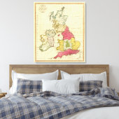 Britse eilanden 5 canvas afdruk (Insitu (Slaapkamer))