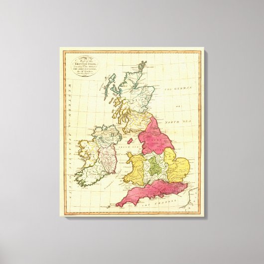Britse eilanden 5 canvas afdruk (Voorkant)