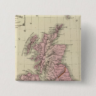 Britse eilanden 5 vierkante button 5,1 cm