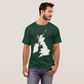Britse eilanden in het wit t-shirt (Voorkant volledig)