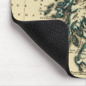 Britse eilanden met grenzen muismat (Hoek)