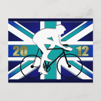Britse fietscyclus in 2012 briefkaart