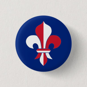Britse Fleur-de-Lis Badge Ronde Button 3,2 Cm