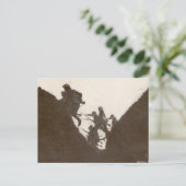 Britse infanterie aanval briefkaart (Staand voorkant)