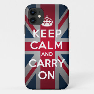 Britse Keep Calm Carry iPhone 5 Mate Tough™ Hoesje