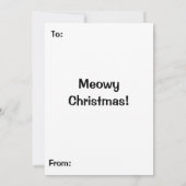 Britse kerstdiner-katten kaart (Achterkant)