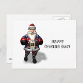 Britse kerstman op de dag van de boxing feestdagenkaart (Voorkant / Achterkant)