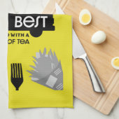 Britse Klassieke vis en chips Theedoek (Quarter Fold)