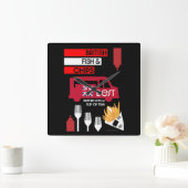 Britse Klassieke vis en chips       Vierkante Klok (Huis)