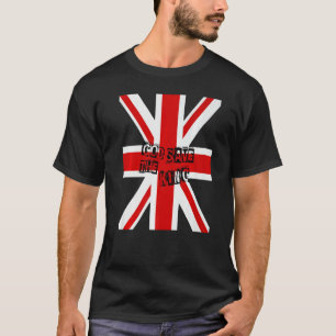 Britse Koning Lang leve de Koning God Save The Kin T-shirt