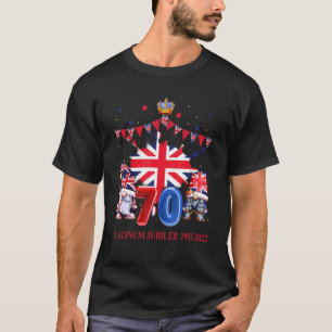 Britse koningin monarchie platina jubileum viering t-shirt