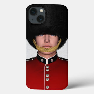 Britse Koninklijke Garde Soldaat Londen Kunst iPhone 13 Hoesje