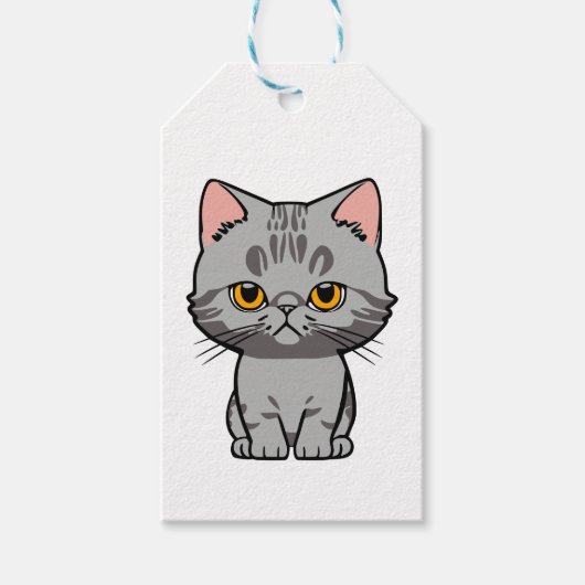 Britse Korthaar Cadeaulabel (Voorkant)