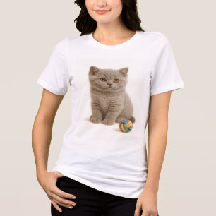 Britse Korthaar en Garen Ball Bliss Tri-Blend Shirt