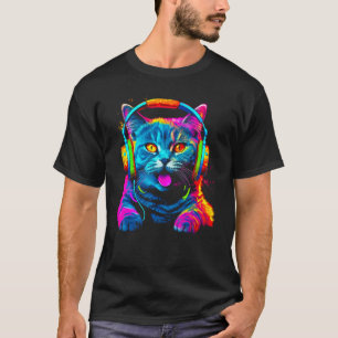 Britse Korthaar Kat DJ Festival T-shirt