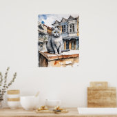 Britse kortharige kat - Cat Art Print (Keuken)