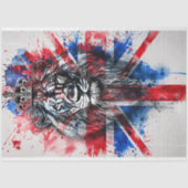 Britse Leeuwenkopvlag Tissuepapier (Voorkant)