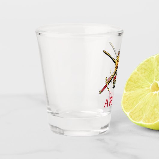 Britse leger Logo Shot Glas (Links)
