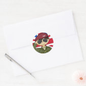 Britse legerofficier Sticker (Envelop)