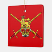 Britse legervlag (niet cerimoniaal) keramisch ornament (Links)