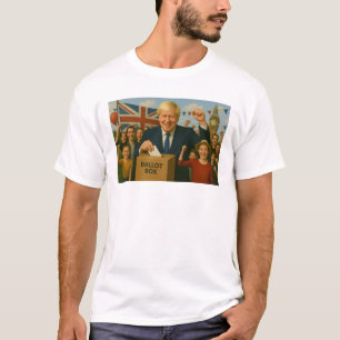 Britse leider brengt historische stem uit t-shirt