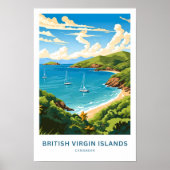Britse Maagdeneilanden Caribbean Travel Print (Voorkant)
