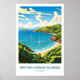 Britse Maagdeneilanden Caribbean Travel Print