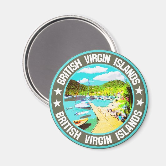 Britse Maagdeneilanden Magneet (Voorkant / Achterkant)
