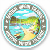 Britse Maagdeneilanden Sticker (Voorkant)