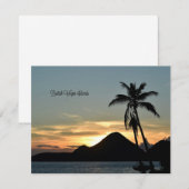 Britse Maagdeneilanden, Sunset kaart (Voorkant / Achterkant)