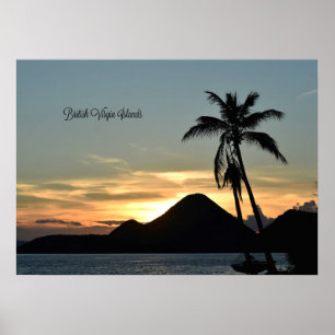 Britse Maagdeneilanden, Sunset Poster