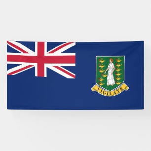 Britse Maagdeneilanden Vlag Banner