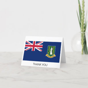 Britse Maagdeneilanden Vlag Bedankkaart