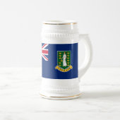 Britse Maagdeneilanden Vlag Bierpul (Voorkant rechts)