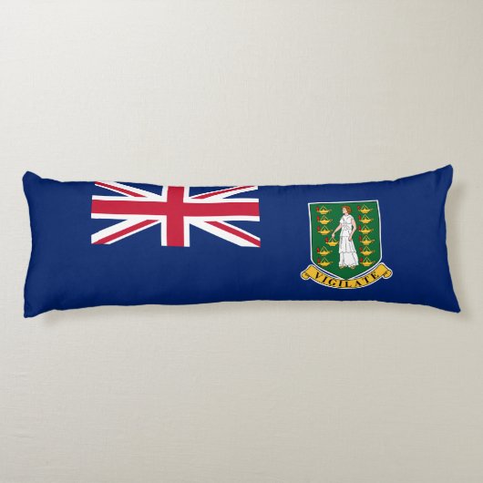 Britse Maagdeneilanden Vlag Lichaamskussen (Achterkant)