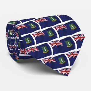 Britse Maagdeneilanden Vlag Stropdas