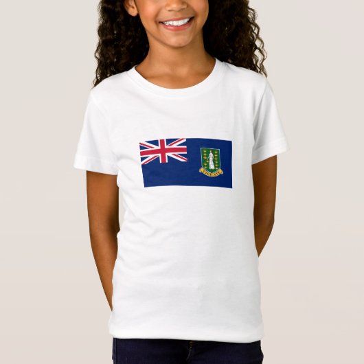Britse Maagdeneilanden Vlag T-shirt (Voorkant)