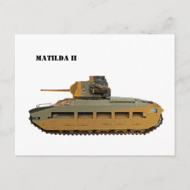 Britse Matilda II Infanterie Tank Briefkaart