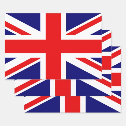 Britse nationale vlag - Union Jack Inpakpapier Vel (Set)